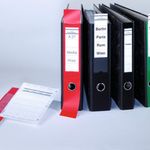 Durable Ordofix Spine Label Red Pk10