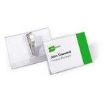 Durable Crocodile Name Badge 54X90Mm