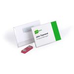 Durable Magnetic Badges Transp Pk25