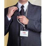 Durable Badge Lanyard Grey Pk10