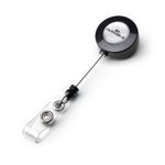 Durable Badge Reel Charcoal Pk10