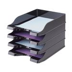 Deflecto Steritouch Letter Tray Blk