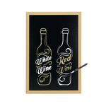 Securit Woody Wood Brd Wht Chalk Mkr