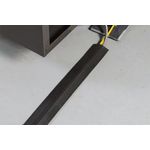 Dline Flr Cbl Cvr C/W Connectors Blk