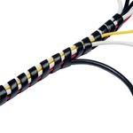 D-Line Black Cable Tidy Wrap 2.5M