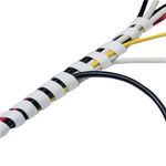 D-Line White Cable Tidy Wrap 2.5M
