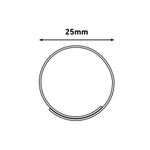 D-Line Cable Zipper L 2.5M/25Mm Blk