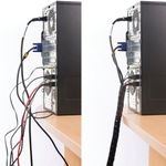 D-Line Cable Zipper L 2.5M/25Mm Blk