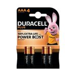 Duracell Plus Aaa Battery Alk Pk4