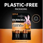 Duracell Plus Aaa Battery Alk Pk4