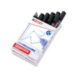 Edding 360 Drywipe Marker Black Pk10