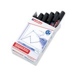 Edding 360 Drywipe Marker Black Pk10
