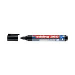 Edding 360 Drywipe Marker Black Pk50