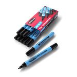 Shwme Fine Slim D/Wpe Markr Blk Pk10