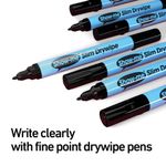 Shwme Fine Slim D/Wpe Markr Blk Pk10
