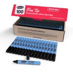 Show-Me Drywipe Pens Fine Black 100
