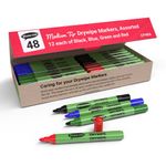 Show-Me Drywipe Markers Med Ast Pk48