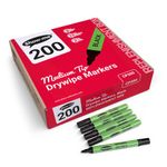 Show-Me Drywipe Pen Medium Blk Pk200