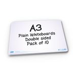 Show-Me Plain Drywipe Board A3 Pk10