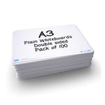 Show-Me Plain Drywipe Board A3 Pk100