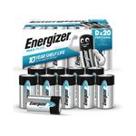 Energizer Max Plus D Battery Pk20