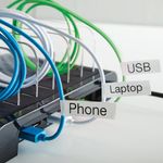 Dymo D1 Nylon Flex Tape 12Mm Blk/Wht