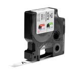 Dymo Rhino Nylon Tape 12Mm Blk/Wht