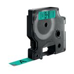 Dymo D1 Labelmaker Tape 12Mm Blk/Grn