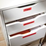 Dymo D1 Labelmaker Tape 19Mm Blk/Red