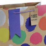 Eurowrap Spots Kraft Large Bag Pk6