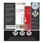 Floortex Cleartex Chr Mat Carp Clr
