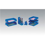Letter Tray Hi Polystyrene Fc Blue