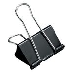 Foldback Clips 19Mm Black Pk12