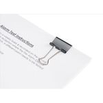 Foldback Clips 25Mm Black Pk12