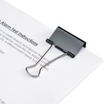 Foldback Clips 41Mm Black Pk12