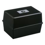 Card Index Box Cap 250 Cards Black