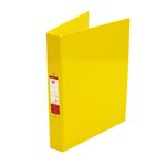 2 O-Ring Binders A4 Yellow Pk10