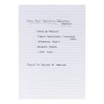 Memo Pad Hbnd A4 Wht Ppr Pk10
