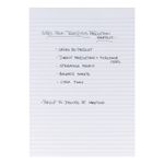 Memo Pad Hbnd A4 Wht Ppr Pk10