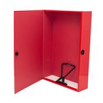 Box File Foolscap Red Pk5
