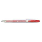 Roller Gel Pen Clr Barrel Red Pk12