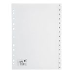 Index 1-15 Multipunched 120Mi A4 Wht
