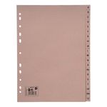 Eco Index A-Z Card A4 Buff Pk20