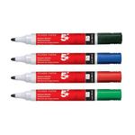 Drywipe Marker Bullet Ast Pk4