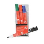 Drywipe Marker Bullet Ast Pk4