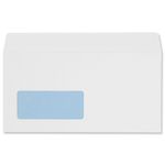 Env Wlt Plsl Wdw 100Gsm Dl Wht Pk500