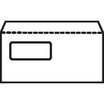 Env Wlt Plsl Wdw 100Gsm Dl Wht Pk500