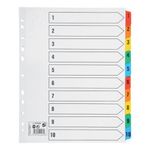 Maxi Index 1-10 Tab Ext Wide A4+ Wht