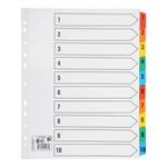 Maxi Index 1-10 Tab Ext Wide A4+ Wht