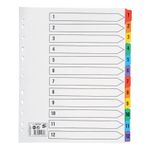 Maxi Index 1-12 Tab Ext Wide A4+ Wht